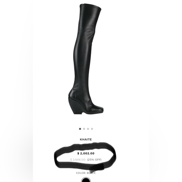 KHAITE Morgan over-the-knee leather boots - Picture 11 of 11